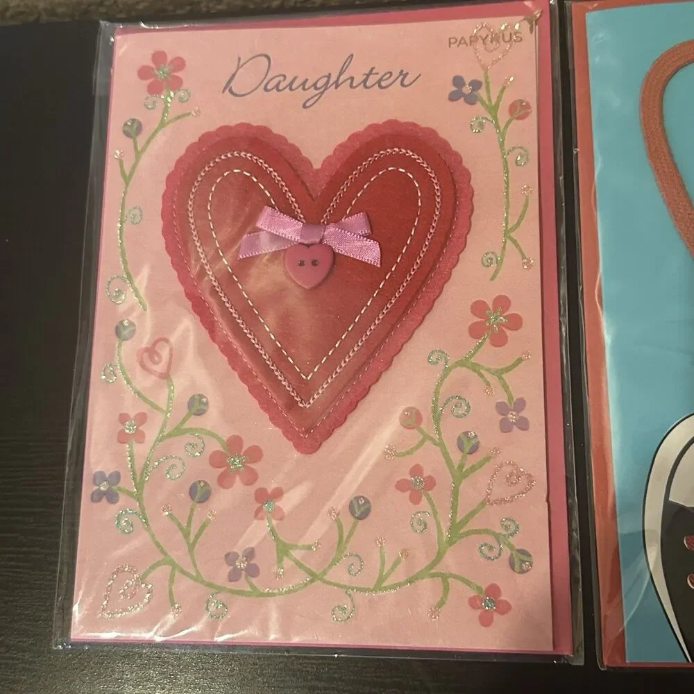 Papyrus Valentine Cards For Son And For Daughter 2 Cards